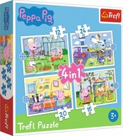 Puzzle Trefl 4w1 71 elementów Puzzle 4w1 Wspomnienia z wakacji TREFL 34359