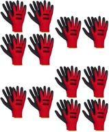 Rękawiczki RĘKAWICE robocze r8 LATEX 10 par