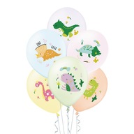 Balony klasyczne PartyPal dinozaury 12" 6 sztuk