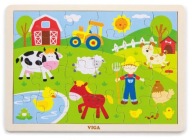 Viga 50197 Puzzle alátéten 24 db-os - farm