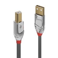 Kábel LINDY USB 2.0 typu A až B, linka Cromo