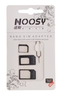 Adaptery SIM nano micro Noosy + kluczyk SIM