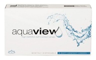 Soczewki AquaView Monthly 6 szt. + gratis