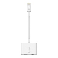 Przejściówka Belkin F8J212btWHT Apple Lightning - USB C / jack 3,5 mm