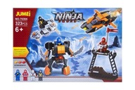 Jumei NINJA HARCOSOK építőkocka 323 db-os, 38 x 26 cm
