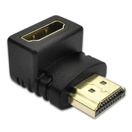 Adapter HDMI 2.0 Interlook HA-90-Black 15 cm