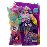 Barbie Extra Moda Lawendowe włosy + koala HKP95