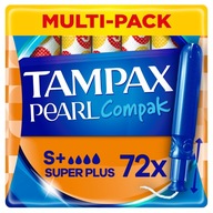 Tampax Compak Pearl Super Plus Tampony z aplikatorem x72