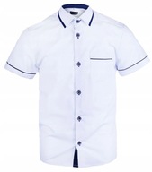 BIK'S koszula dziecięca krótki rękaw bawełna biały rozmiar 146 (141 - 146 cm)