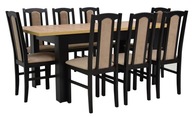 Komplet stół prostokątny 140 x 80 cm rozkłada się do 180 cm + krzesła 8 sztuk Pola-Meble