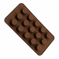 Cylindrická DIY silikónová forma na čokoládu