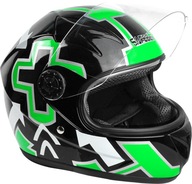 Kask motocyklowy Safebet HF-909 r. XL czarno-zielone