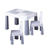 Zestaw mebli tega multifun stolik + 2 krzesła grey
