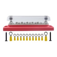 Power Distribution Block Bus Bar Sturdy for Car and Marine Boat Wiring Red