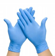 Rękawiczki MedaSEPT Nitrile Examination Gloves niebieskie r. M 100 sztuk