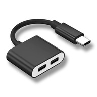 Adaptér USB-C na 2x USB-C Audio a nabíjení