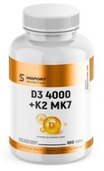 Suplement diety Insport Nutrition Witamina D3 4000 + K2 Mk7 100 tabletek