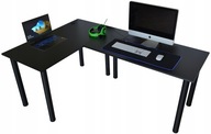 Biurko narożny SmartDesk Basic 120 x 180 x 75 cm czarny