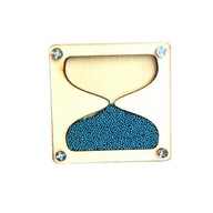 Wooden Sandglass Montessori Busy Board Blue