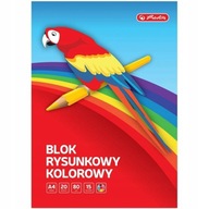 Blok rysunkowy A4 kolor/20 Herlitz