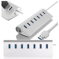 Hub USB Ruffberg Aluminiowy HUB 7x USB 3.0