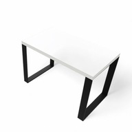 Stół kuchenny Mikon24 prostokątny biały 60 x 120 x 75 cm