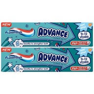 Aquafresh Advance Pasta dla Dzieci 9-12 Lat 2x75ml