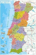 Plagát Mapa Portugalska na stenu 61x91,5 cm