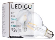 Żarówka E27 G95 FILAMENT 6W clear