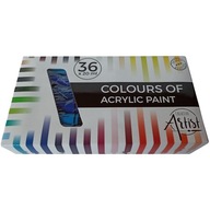 Farby akrylowe Creative Artist wielokolorowy 36 szt. 20 ml