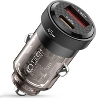 Autós töltő Tech-Protect USB-A,USB-C 45W