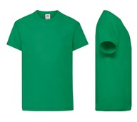 Fruit of the Loom t-shirt dziecięcy zielony bawełna rozmiar 104 (99 - 104 cm)