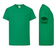 Fruit of the Loom t-shirt dziecięcy zielony bawełna rozmiar 116 (111 - 116 cm)