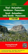 Tyrol-Dolomity-Jezioro Garda mapa panoramiczna, 1:450 000 Praca zbiorowa
