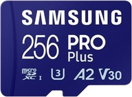 Pamäťová karta Samsung Pro Plus 256GB UHS-I U3 FULL HD 4K MicroSDXC + SD adaptér