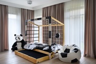 Łóżeczko drewniane łóżko bramka sosna 204 x 100 cm