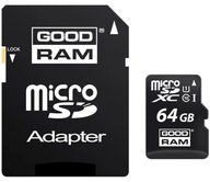 GOODRAM KARTA PAMIĘCI 64GB MICRO SD XC CLASS 10