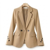 Női blézer Blézer Old Money Elegáns Derék Klasszikus méret L