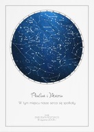 Plakat Mapa Gwiazd Navy Blue Understarsky MG575 bez ramy 50 x 70 cm