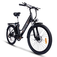 Rower elektryczny CHEEVALRY C26 E-bike 7-biegowe rama M koło 26 " czarny 350 W