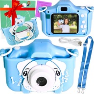 Aparat fotograficzny dla dzieci VENOM MAX 2 CALOWY LCD ROZDZIELCZOŚĆ 1024p 20 Mpx odcienie niebieskiego