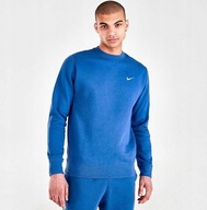 Bluza męska Nike Club Hoody Swoosh niebieska bez kaptura 611467-408 r. L