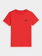 4F t-shirt dziecięcy czerwony bawełna rozmiar 158 (153 - 158 cm)
