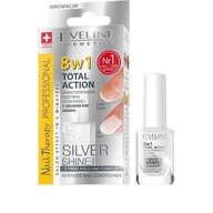 Eveline Cosmetics 8 w 1 Total Action Silver Shine 12 ml odżywka do paznokci