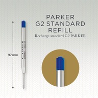 Parker Refill guľôčkové pero QUINKflow M modré 10 ks