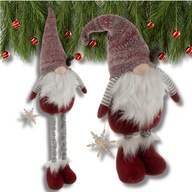 SKRZAT ŚWIĄTECZNY KRASNAL GNOM NA ŚWIĘTA OZDOBNY TELESKOPOWY 82 CM DUŻY