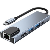 Adaptér Tech-Protect pre notebook USB-A/USB-C/HDMI/LAN