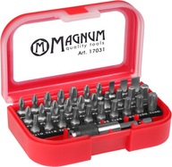 Zestaw bitów Magnum 1/4 31 szt SeriesPro profesjonalny + uchwyt magnetyczny