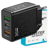 HÁLÓZATI TÖLTŐ USB-C GYORS TÖLTÉS GYORS TELEFON KOCKA 30W