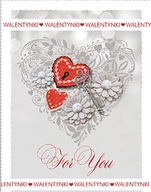 Valentínska pohľadnica Delta Graphix B6